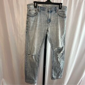 Gap Sexy Boyfriend Distressed Light Wash Jeans, size 28 AS IS